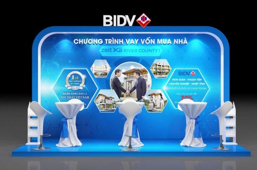 BIDV - "CHƯƠNG TRÌNH VAY VỐN MUA NHÀ" BOOTH 3D