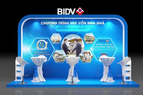 BIDV - "CHƯƠNG TRÌNH VAY VỐN MUA NHÀ" BOOTH 3D