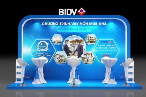 BIDV - "CHƯƠNG TRÌNH VAY VỐN MUA NHÀ" BOOTH 3D