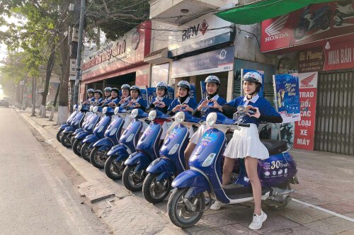 DIỄU HÀNH XE VESPA BIDV "HÀNH TRÌNH YÊU THƯƠNG 2019"